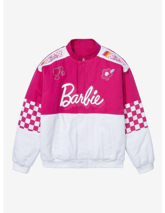 Rev Up Your Style with the Barbie Checkered Racing Jacket - Limited-Edition at BoxLunch