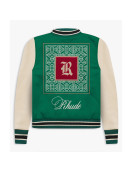 Rhude Green Varsity Jacket