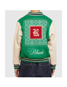 Rhude Green Varsity Jacket