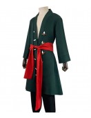 Roronoa Zoro One Piece Wool Green Coat