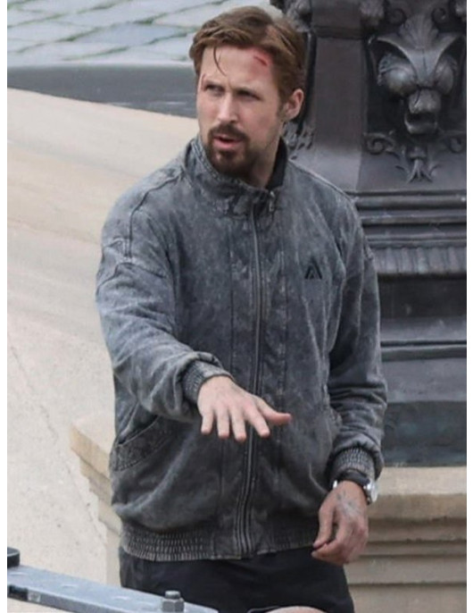 Ryan Gosling The Gray Man Court Gentry Grey Jacket