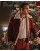 Ryan Reynolds Spirited Shearling Leather Jacket