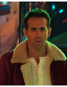 Ryan Reynolds Spirited Shearling Leather Jacket