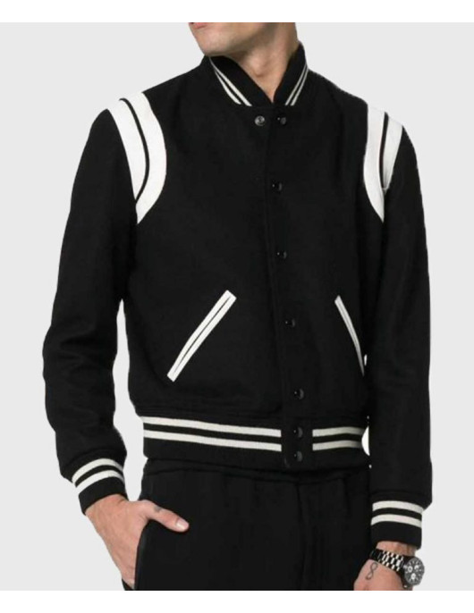 Saint Laurent Teddy Jacket Black