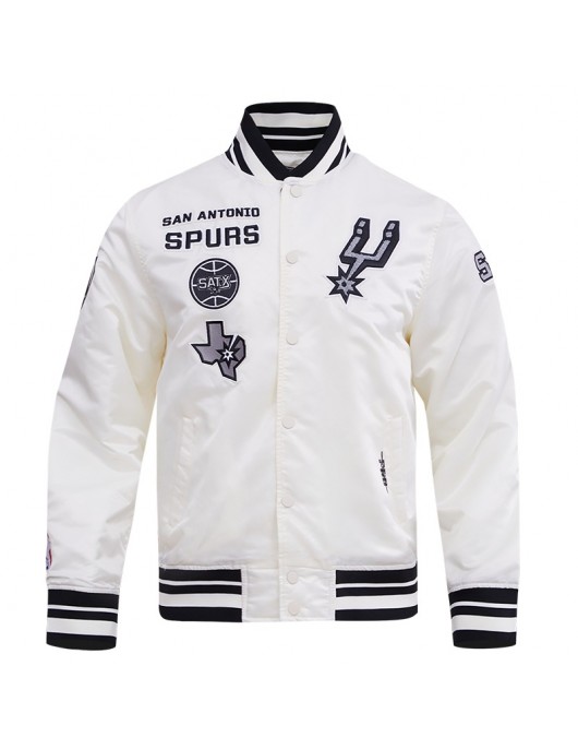 San Antonio Spurs Retro Classic Varsity Satin Jacket
