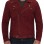 Sean Maroon Suede Biker Jacket Men