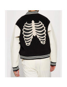 Skeleton Varsity Wool & Leather Jacket