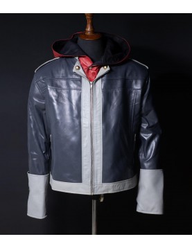 Sora Kingdom Hearts 4 Cosplay Costume Hooded Leather Jacket
