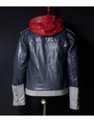 Sora Kingdom Hearts 4 Cosplay Costume Hooded Leather Jacket Sora Kingdom Hearts 4 Cosplay Costume Hooded Leather Jacket