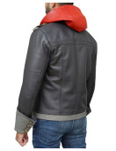 Sora Kingdom Hearts 4 Cosplay Costume Hooded Leather Jacket