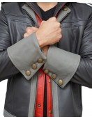 Sora Kingdom Hearts 4 Cosplay Costume Hooded Leather Jacket