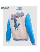 St. Louis Cardinals Retro Classic Rib Blue Wool Varsity Jacket