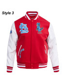 St. Louis Cardinals Retro Classic Rib Blue Wool Varsity Jacket