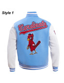 St. Louis Cardinals Retro Classic Rib Blue Wool Varsity Jacket