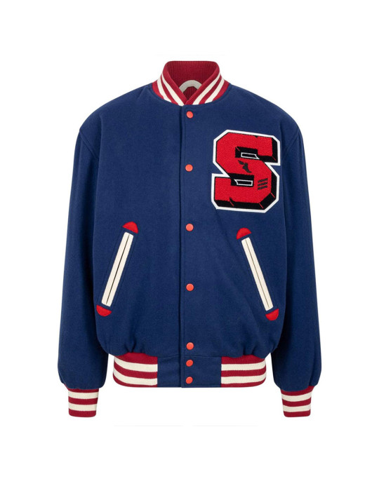 Stadium Team Navy Varsity Wool Jacket