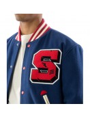 Stadium Team Navy Varsity Wool Jacket