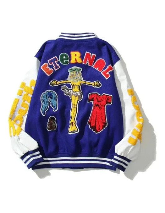 Step into Victory: Damar Hamlin Super Bowl LVII Blue Varsity Jacket