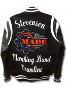 Stevenson Marching Black Wool Varsity Jacket