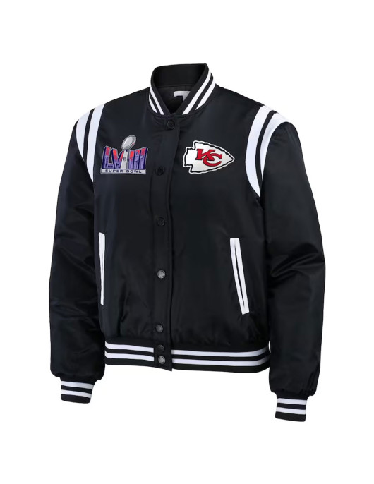 Super Bowl LVIII Champions Kansas City Chiefs Varsity Bomber Jacket