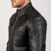 Sven Black Leather Bomber Jacket Sven Black Leather Bomber Jacket