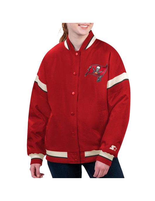 Tampa Bay Buccaneers Tournament Red Varsity Jacket
