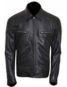 Terminator 5 Arnold Schwarzenegger Leather Jacket Black