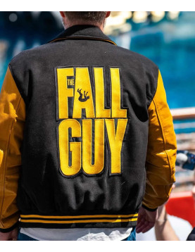 The Fall Guy Ryan Gosling Black &amp; Yellow Wool Varsity Jacket