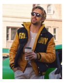The Fall Guy Ryan Gosling Black & Yellow Wool Varsity Jacket