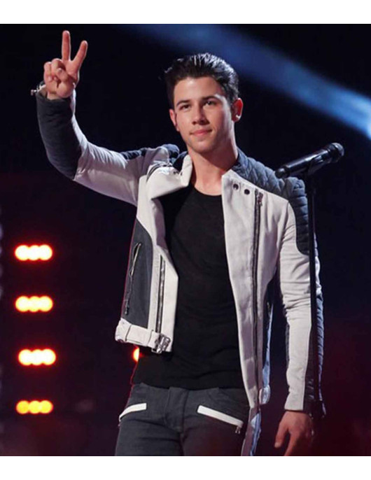 The Voice Season 8 Nick Jonas Leather Jacket
