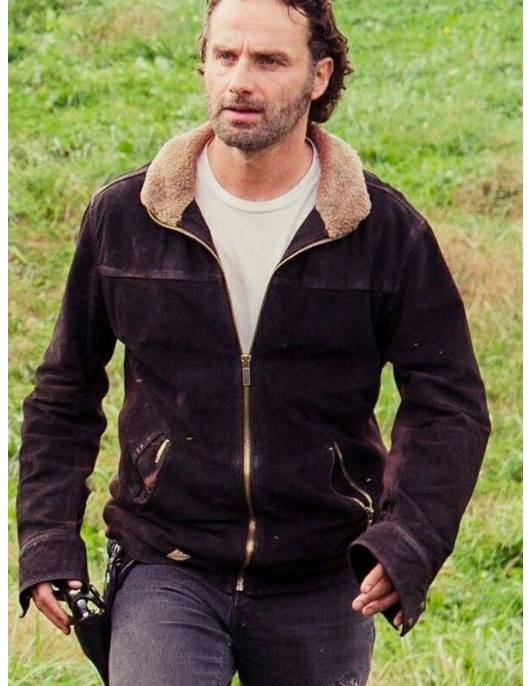 The Walking Dead Rick Grimes Andrew Lincoln Leather Jacket