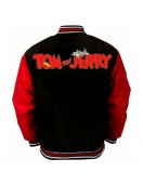 Tom and Jerry Red and Black Varsity Jacket