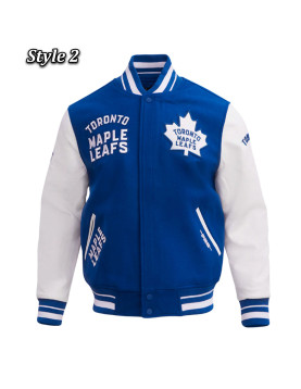 Toronto Maple Leafs Retro Classic Rib Varsity Jacket