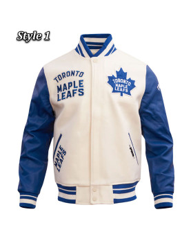 Toronto Maple Leafs Retro Classic Rib Varsity Jacket