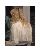 Totally Killer Kiernan Shipka Fringe Leather Jacket