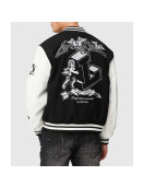 Tough Love Black and White Varsity Jacket