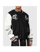 Tough Love Black and White Varsity Jacket