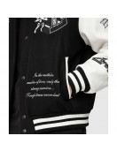 Tough Love Black and White Varsity Jacket