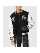 Tough Love Black and White Varsity Jacket