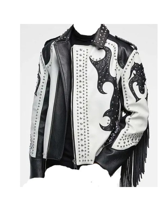 Tribal Rock Punk Gothic Rivet Studded Jacket