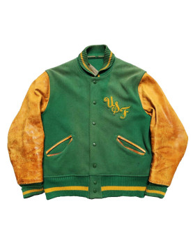 USF Green and Tan Varsity Jacket