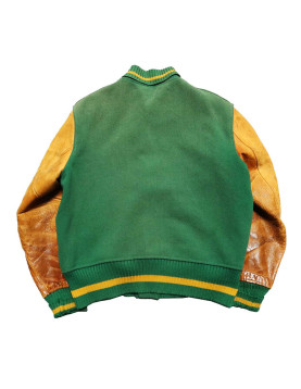 USF Green and Tan Varsity Jacket