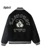 Undercover Last Orgy 2 Black Wool Varsity Jacket