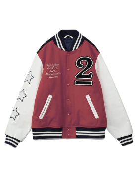 Undercover Last Orgy 2 Red Navy Wool Varsity Jacket