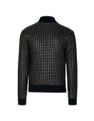 Usher Quilted Black Leather Jacket
