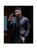 Usher Quilted Black Leather Jacket