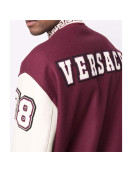 V Felted-Wool and Leather Varsity Jacket