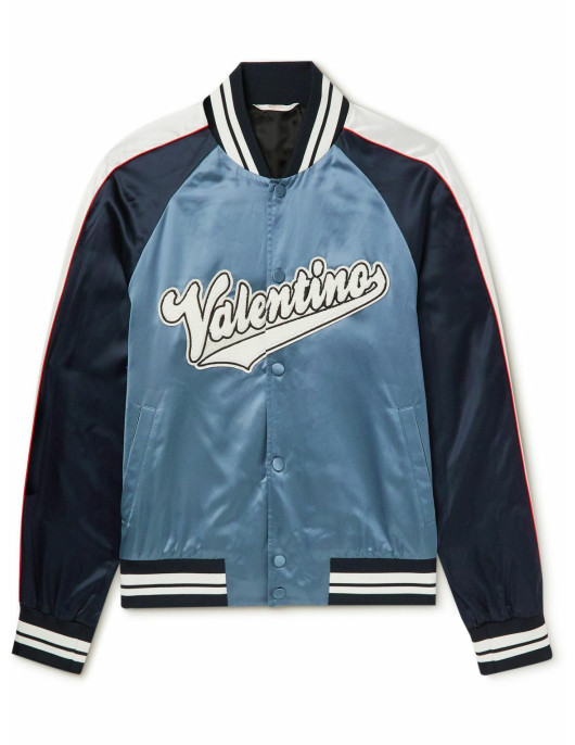 Valentino Satin Bomber Jacket