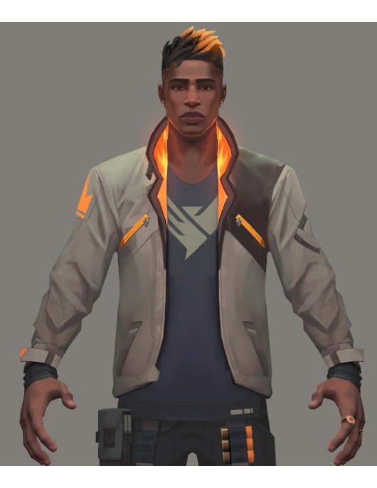 Valorant Phoenix Video Game Leather Jacket