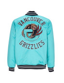 Vancouver Grizzlies Heavyweight Aqua Satin Jacket