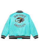 Vancouver Grizzlies Heavyweight Aqua Satin Jacket